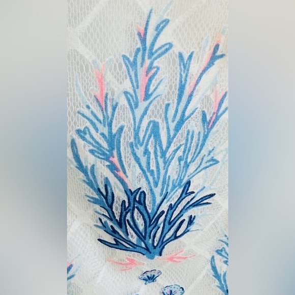 Lilly Pulitzer Jane Shift Dress Seaspray Grey  Off Shore  Size 4 - Picture 7 of 7